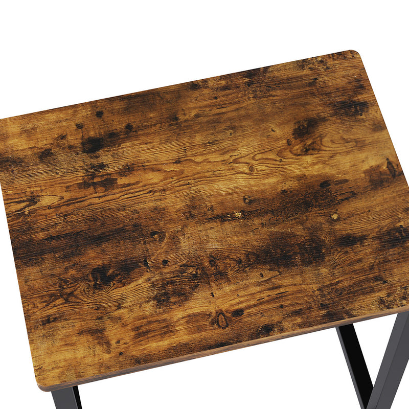 Livingandhome Set of 2 Rectangle Bar Stools