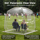 215 X 215 CM All Weather Pod Sports Tent For 2-4 People Outdoor Clear Bubble Tent