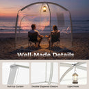 215 X 215 CM All Weather Pod Sports Tent For 2-4 People Outdoor Clear Bubble Tent