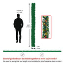 Livingandhome Artificial Pre-lit Frozen Christmas Holiday Decoration Garland