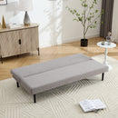 Livingandhome Modern Grey Convertible Sofa Bed