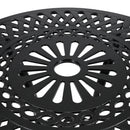 Breeins Outdoor Round Patio Table with Umbrella Hole