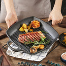 Lifeideas Rectangular Cast Iron Grill Pan