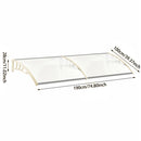 Garden Sanctuary Window Door Awning Canopy with Brackets