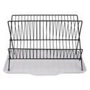 Lifeideas 2-Tier Foldable Countertop Dish Drying Rack with Drip Tray