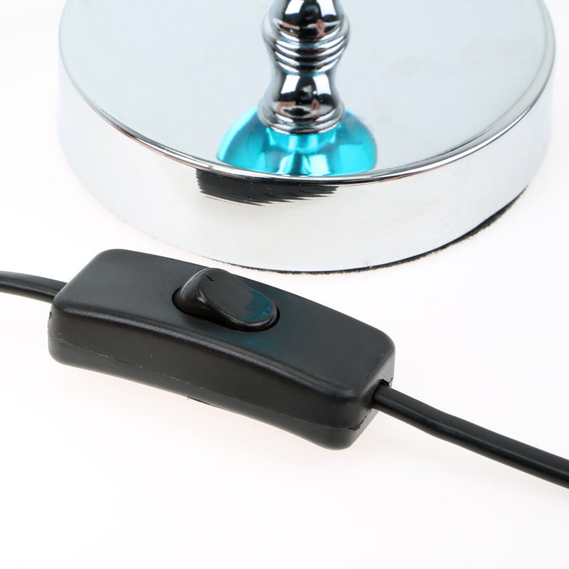 Evaine Teal Acrylic Ball Table Lamp