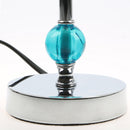 Evaine Teal Acrylic Ball Table Lamp
