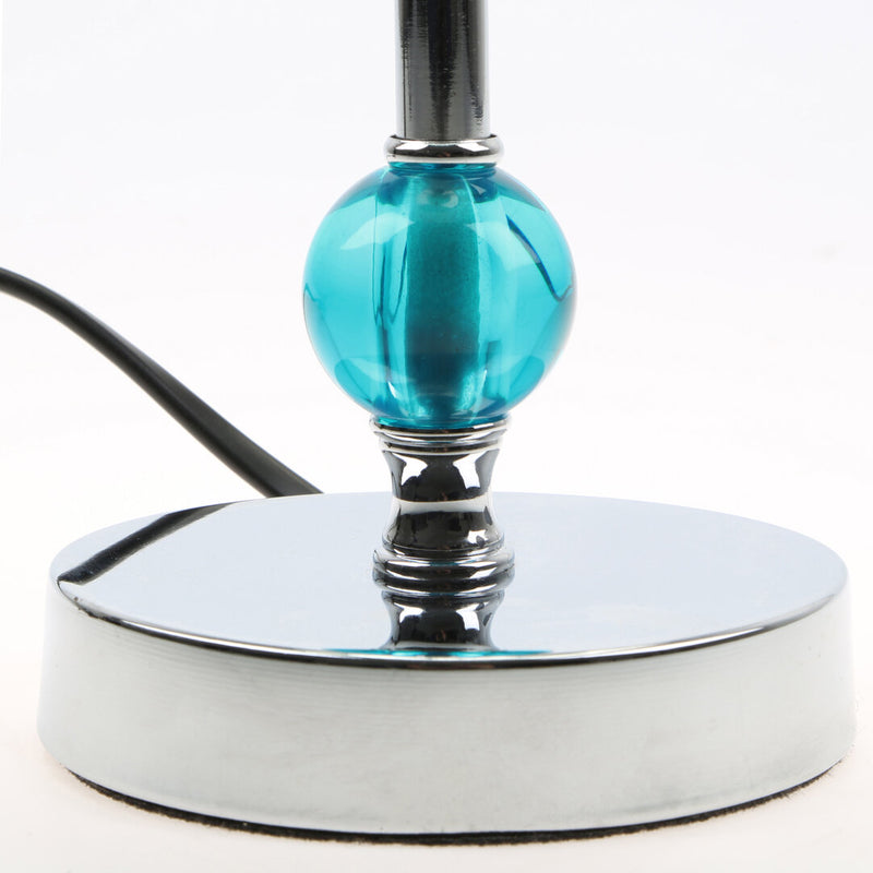 Evaine Teal Acrylic Ball Table Lamp