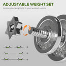 SPORTNOW 20kg 2-in-1 Adjustable Weights Dumbbells Set For Home Gym