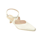 Kitten Heel Slingback Squared-off Closed Toe Heels Pumps