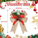Lifeideas 6-Pack Decorative Bows with Pine Cones