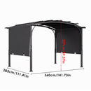Retractable Arc-Shaped Steel Pergola
