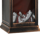 Lifeideas LED Fireplace Lantern Fire Flame Light Home Decor