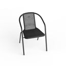 Breeins PE Rattan Stacking Garden Chairs Set of 2/4
