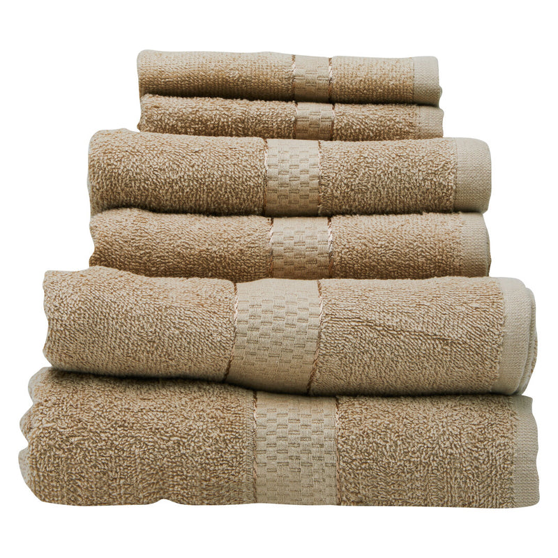 Thread and Loom 6 Piece Warm Sand Towel Set