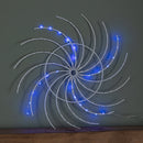 50cm Light Up Christmas Catherine Wheel With 96 Blue And White LEDs