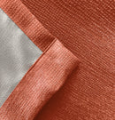 Enhanced Living Matrix Orange Tape Top Thermal Noise Reducing Dim Out Curtains - Pair