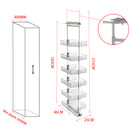 Lifeideas Tall and Narrow 6-Tier Metal Kitchen Pull-out Kitchen Cabinet Basket Shelf