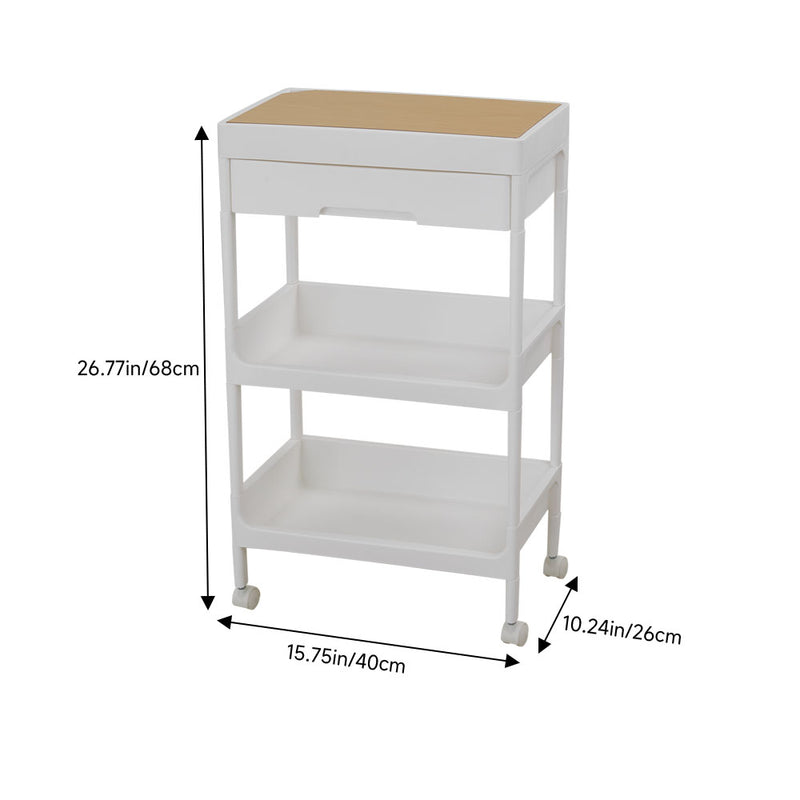 Lifeideas 3-Tier Storage Trolley with Drawer