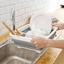 Livingandhome Plastic Collapsible Dish Rack Drainer
