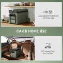 Outsunny 33L Camping Fridge Freezer Dual Zone Car Fridge