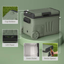 Outsunny 33L Camping Fridge Freezer Dual Zone Car Fridge