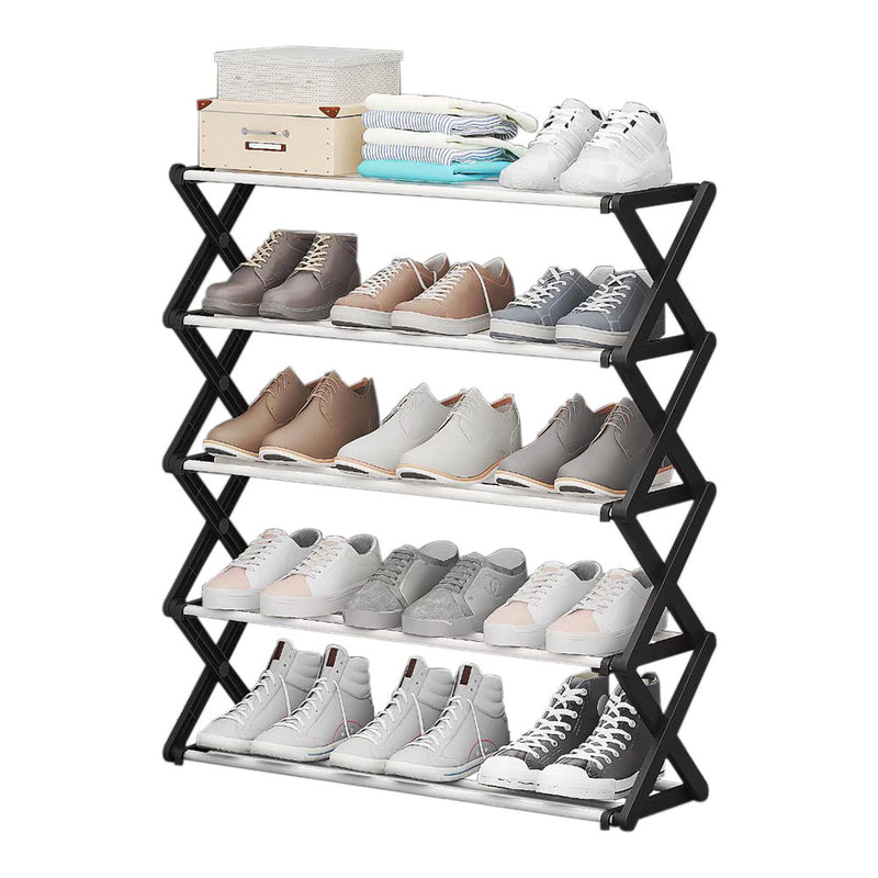 Cottonfy UK Foldable Multi-Tier Metal Shoe Rack