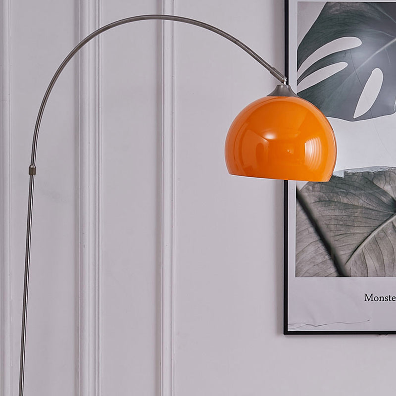 Cottonfy UK Arched Floor Lamp With Marble Base