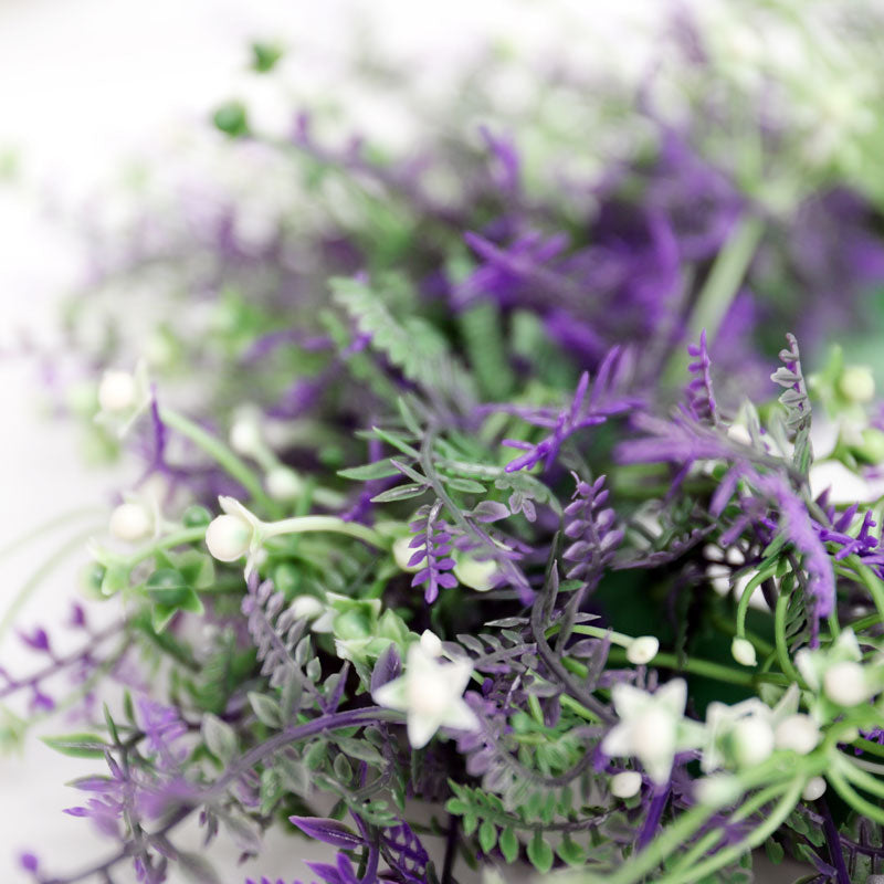 Lifeideas Round Artificial Lavender Flower Wreath
