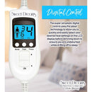 Sweet Dreams Electric Blanket Single Size - Plush Fleece Quilted - 10 Timer & 9 Heat Settings - Overheat Protection