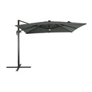 Garden Sanctuary Square Cantilever Parasol With Solar-Powered LED Lights