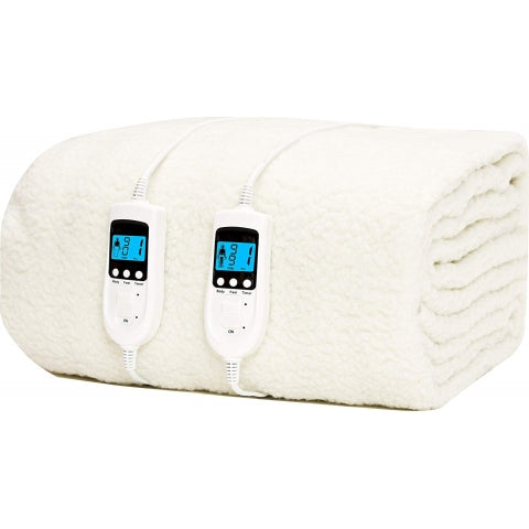 Homefront King Size Luxury Fleece Electric Blanket With Digital Control, 9 Heat Settings and Timer Setting