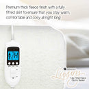Homefront King Size Luxury Fleece Electric Blanket With Digital Control, 9 Heat Settings and Timer Setting