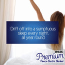 Mylek Electric Blanket Double Bed Premium Fleece Underblanket Dual Control with Elasticated Skirt