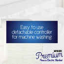 Mylek Electric Blanket Double Bed Premium Fleece Underblanket Dual Control with Elasticated Skirt