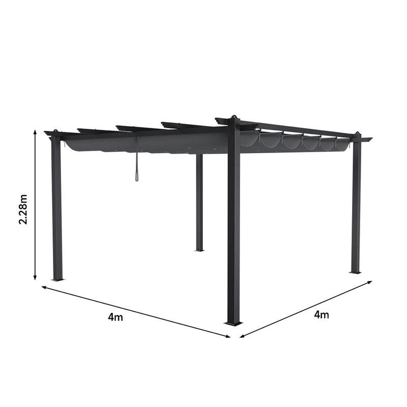Breeins Heavy Duty Patio Pergola Sun Shelter