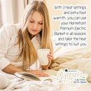 Homefront Electric Blanket Superking Size Dual Control, Built In Advanced Overheat Protection System With Auto Safety Shut Off