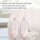 Homefront Electric Blanket Superking Size Dual Control, Built In Advanced Overheat Protection System With Auto Safety Shut Off