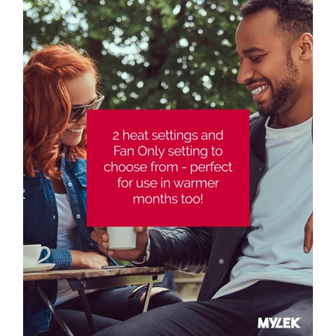 MYLEK Electric 2kW OverDoor Fan Heater Air Curtain & Cooling Fan LED Display