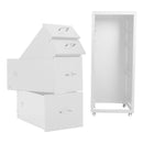 Livingandhome Vertical File Cabinet With Wheels,