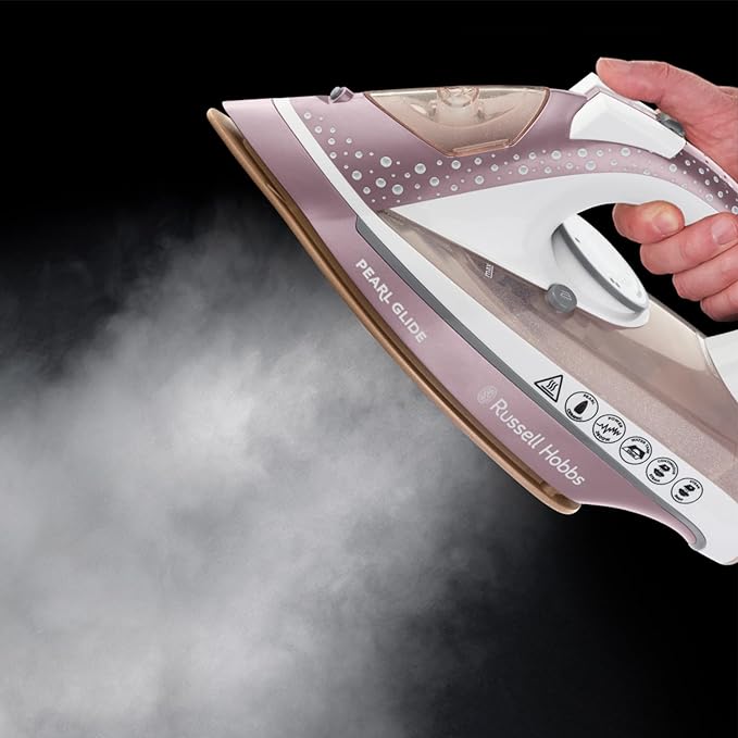Russell Hobbs Pearl Glide 2600w 150g/40g Steam Iron - Pearl