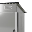 Breeins 4 x 3ft/5 x 3ft Metal Garden Storage Shed with Lockable Door
