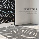 Outsunny Metal Outdoor Privacy Screen with Stand for Garden Black