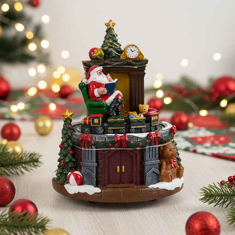 Lifeideas Santa Claus Music Box Ornament