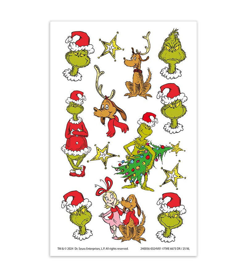 Grinch Temporary Tattoos