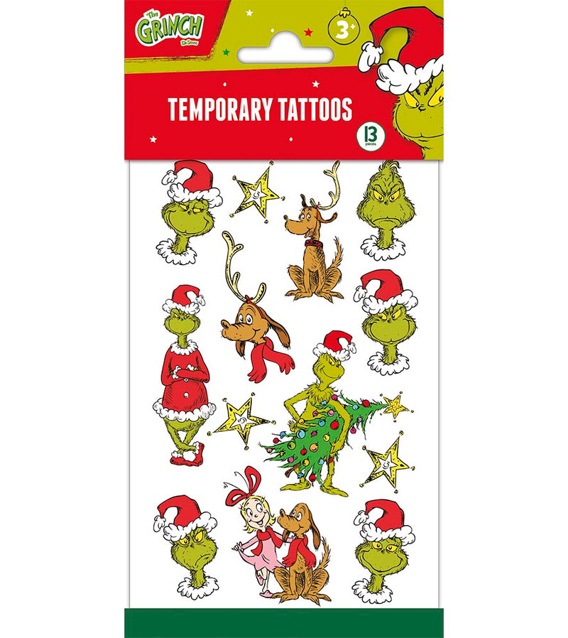Grinch Temporary Tattoos