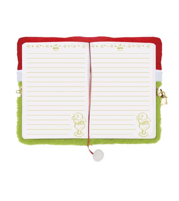 Grinch Fluffy Notebook