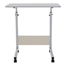 Height Adjustable Mobile Table Overbed Desk With Wheels