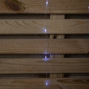 1.2m Battery Operated Christmas Star Curtain Lights with 140 White LEDs
