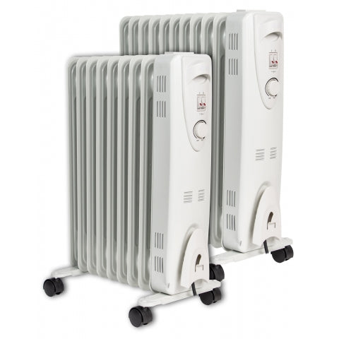 Mylek Oil Filled Electric Portable Heater Radiator with Adjustable Thermostat